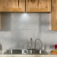 thumbnail image 2 of FASÄDE Monaco Decorative Vinyl Backsplash Panel in Argent Silver (6X6 Inch Sample), 2 of 5