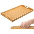 thumbnail image 1 of Tray Serving Tray Bamboo Wood - Particularly Stable And Light Wooden Tray, 1 of 5