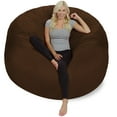 thumbnail image 4 of Chill Sack Bean Bag Chair, Memory Foam with Microsuede Cover, Kids, Adults, 6 ft, Chocolate, 4 of 9
