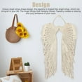 thumbnail image 2 of Macrame Boho Tapestry Diy Angel Wing Woven Wall Hanging Home Room Art Decor Gift, 2 of 6