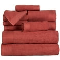thumbnail image 4 of Lavish Home Ribbed 100% Cotton 10 Piece Towel Set - Brick, 4 of 10