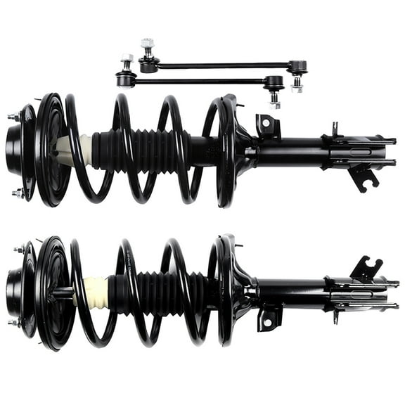 CCIYU Front Strut Spring Assembly Control Arm and Ball Joint Assembly 2001-2006 for Hyundai Santa Fe Complete Suspension Kit Fits replace for 171436, K90376, K90413