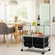 thumbnail image 5 of Costway Carrito Auxiliar con 4 Cajones Apilables y 2 Estantes 4 Ruedas Organizador para Cocina Baño Oficina 58,5 x 37 x 75 cm, 5 of 10