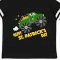 thumbnail image 4 of Inktastic Happy St. Patrick's Day Monster Truck with Leprechaun Boys or Girls Toddler T-Shirt, 4 of 5