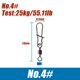 thumbnail image 1 of Conector de pesca de 50/100 piezas, anzuelos de pesca rodantes de acero inoxidable, señuelo de Pesca de Mar, Pin multifunción, aparejos de plantilla, 1 of 4