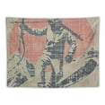 thumbnail image 5 of Orinice Skier Bow and Arrow Tapestry Wall Hanging Unique Style Graphic Tapestries Home Wall Decor Art for Living Room Bedroom Dorm Apartment Farmhouse 60x50inch, 5 of 6