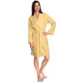 thumbnail image 3 of TowelSelections Women's Robe, Turkish Cotton Short Terry Bathrobe Medium French Vanilla, 3 of 5