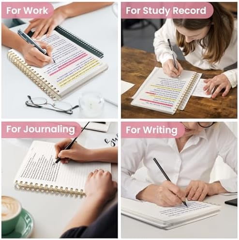 Lined Spiral Notebook Journal for Work, 300 Pages Thick B5 (7.1"x10") College Ruled Journal for Women & Writing, Hardcover Notebook for Note Taking, Perfect for Office Home School Supplies, Floral