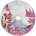 thumbnail image 1 of FMSHPON Traditional Kimono Xmas Christmas Tree Skirt Stand Mat for Holiday Party Decoration Indoor Outdoor 48 inches, 1 of 6