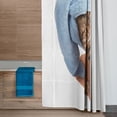 thumbnail image 3 of Cortina de Baño Impermeable Grande con Diseño de Gato Ducha Blanca Juana Gallo, 3 of 7