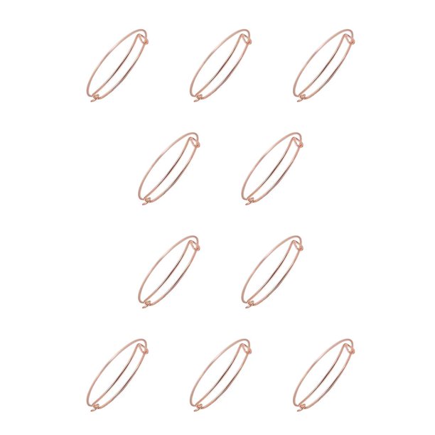 Minnieouse extensible extensible Estilo simple Joyería de moda Adorno corporal Regalos perfectos románticos Buenos accesorios oro rosa abierto 10piezas