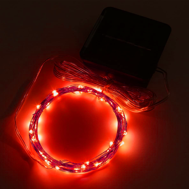 La luz solar de la secuencia llevó la luz 23ft de la estrella 50 LED para el banquete de boda del bonsái de la terraza, encendido/apagado automático