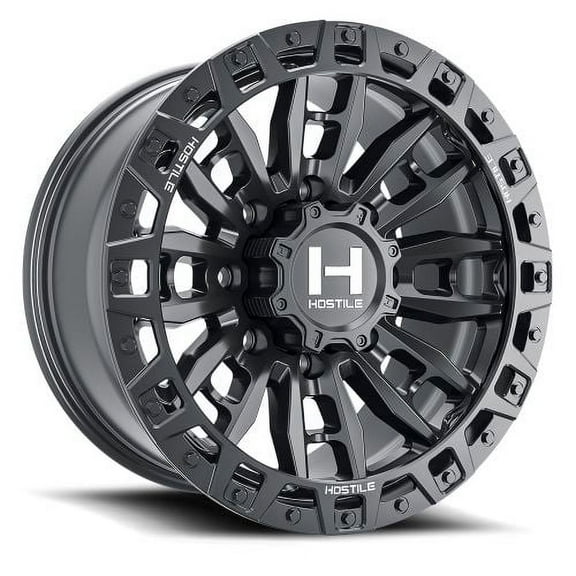 18x9 Hostile Crandon Asphalt (Matte Black) Wheel 8x170 (12mm)