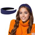 thumbnail image 2 of Fgnfyis Headbands for Women Solid Color Carnival Fascinator Headband Party Accessory Hair Accessories Navy One Size, 2 of 4