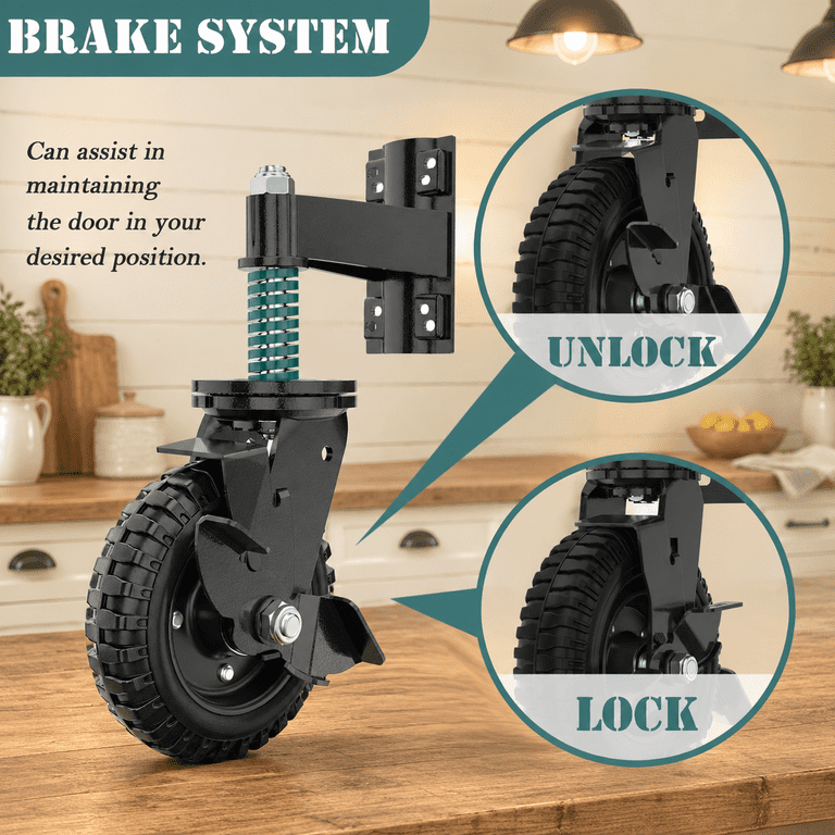 6 Inch Gate Wheel With For Metal Tube/wooden Gates - Walmart.com
