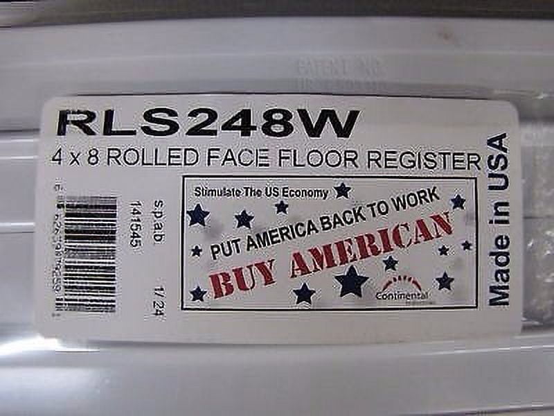 Mobile Home RV Parts. Floor Register 4" x 8". White Metal Floor Vent.  Lot of 6