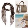 thumbnail image 5 of Unique Bargains 1 Pc Scarf Leopard Pattern Rose Neck Scarf Brown, 5 of 5