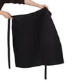 thumbnail image 3 of IDEANATEGRATE Delantal Bistro Negro Unisex Con Bolsillo Para Uso En Restaurantes Y Cocinas, 3 of 7