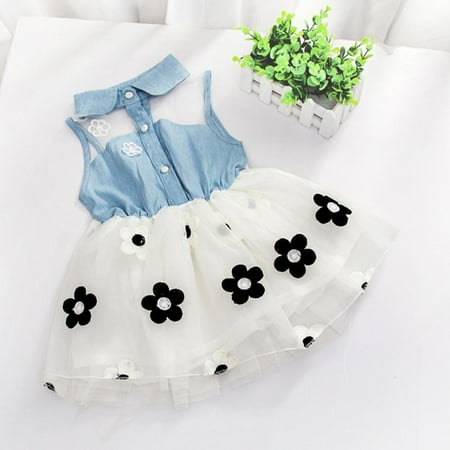 

Multi-style Super Cute Baby Girls Summer Floral Dress Sleeveless Princess Party Tulle Flower Dresses Tulle Tutu Mini Dress