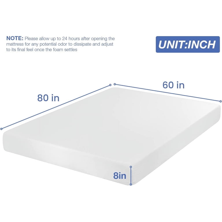 FDW Queen Gel Memory Foam Mattress, 8-Inch Medium Firm photo 7