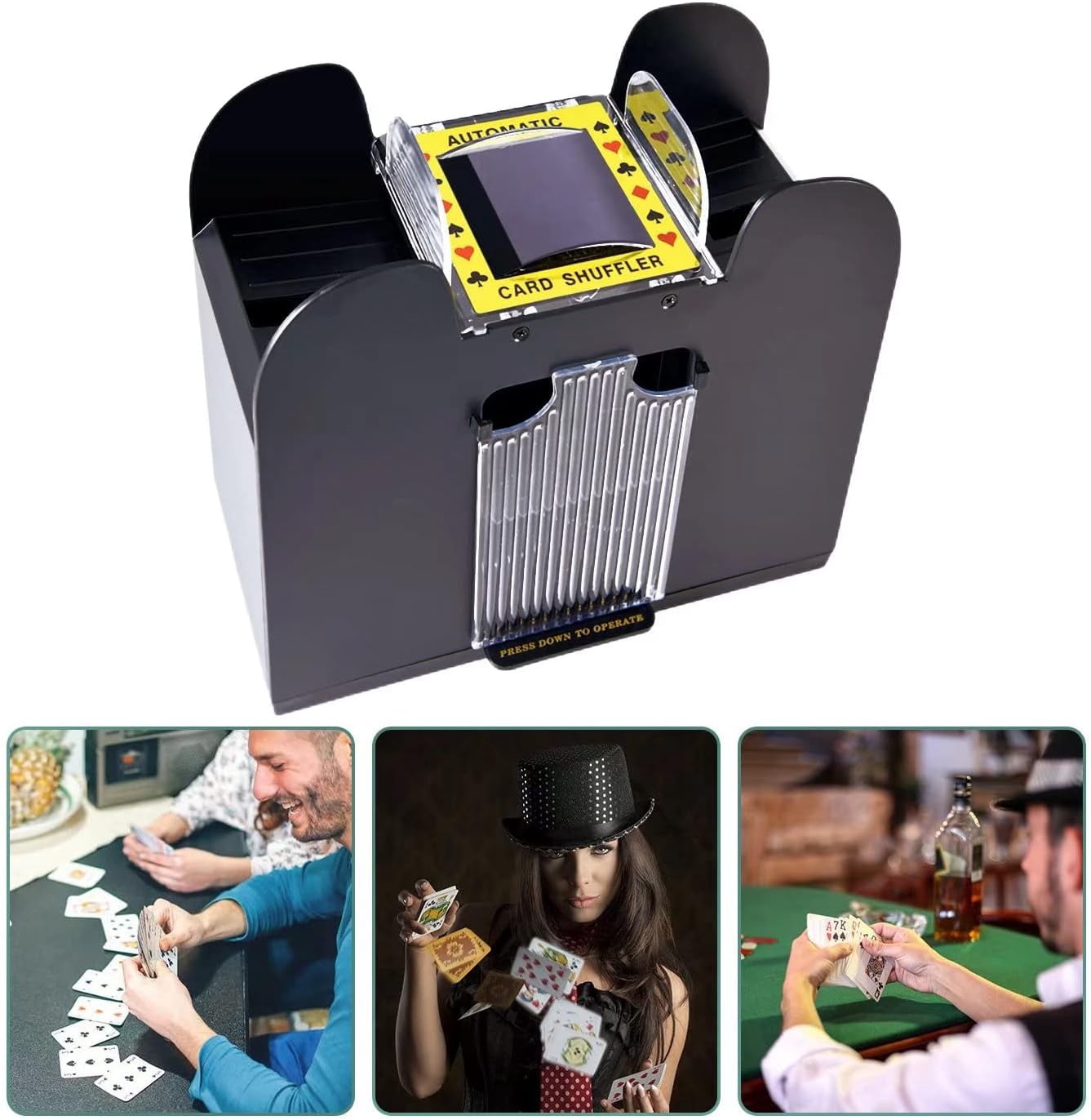 Quiet Electric Card Shuffler For Home Games TaoEcho Automatic Card ...