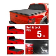 Premium Roll Up Tonneau Cover For 2015-2018 Ford F-150 5.5\' Bed