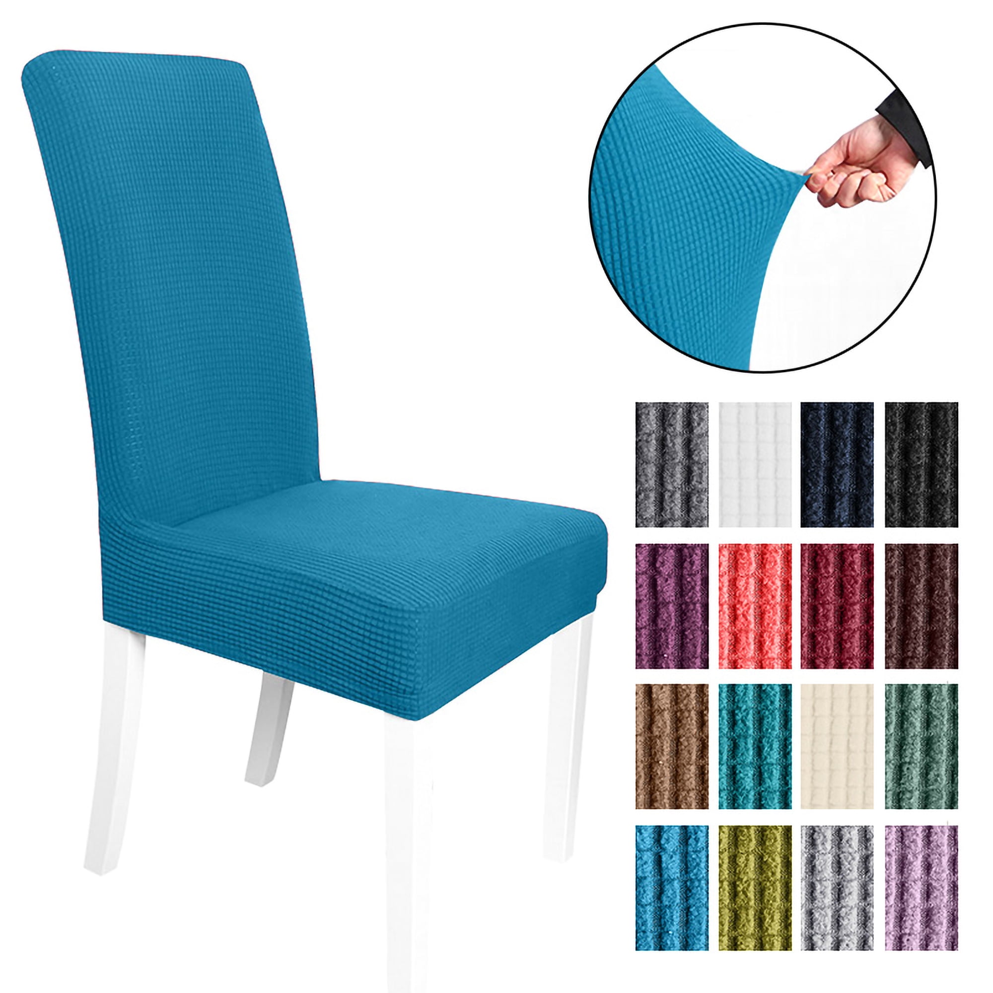 2-6 Pcs  Spandex Elastic Stretch Slip Cover Washable Dining Kitchen Chair 