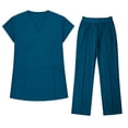 thumbnail image 7 of Hearthz Medical Uniform Women's Scrubs Set Stretch V-Neck Scrub Top & Jogger Pant Scrub Sets for Woman, 7 of 7