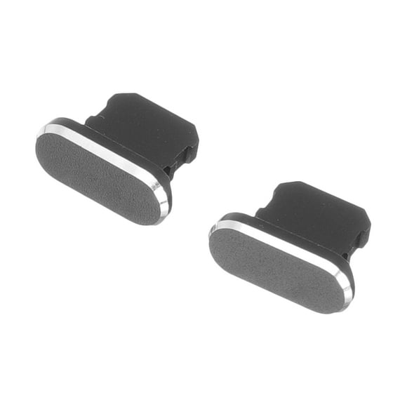 2pcs Aluminum Alloy Charging Port Dust Plugs Stoppers Compatible with iPhone