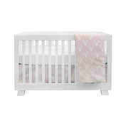 BEBELELO- BEDDING 4 PIECES FOR BABY PINK AND WHITE WITH A MOTIF OF MOOSE, PERFECT FOR GIRLS