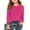 Z13Hot Pink, variant on Girls Long Sleeve T Shirts Kids Fall Crewneck Tops Basic Tees 5-14 Years Purple 160