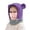 Purple, variant on Kids Balaclava Hat with Face Mask Polar Soft Warm Cold Weather Hat for Boys Girls 4-12 Years Skiing Cycling Camping and Winter Play Kids Cold Weather Gear