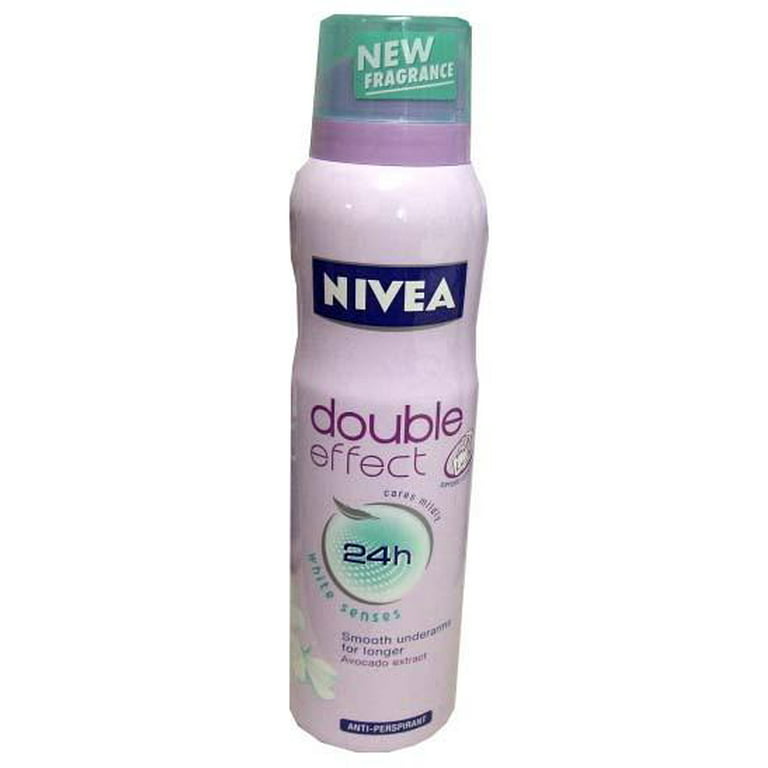 venlige indkomst undtagelse Nivea Spray Deodorant, Double Effect White, 150ml - Walmart.com