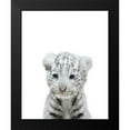 thumbnail image 2 of Straatsma, Leah 12x14 Black Modern Framed Museum Art Print Titled - White Tiger, 2 of 5
