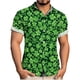 thumbnail image 1 of Blusa y camisa de manga corta con cuello vuelto para hombre, blusa informal de moda con cuello vuelto, blusa estampada de manga corta con botones, blusa de poliéster para hombre, 1 of 6