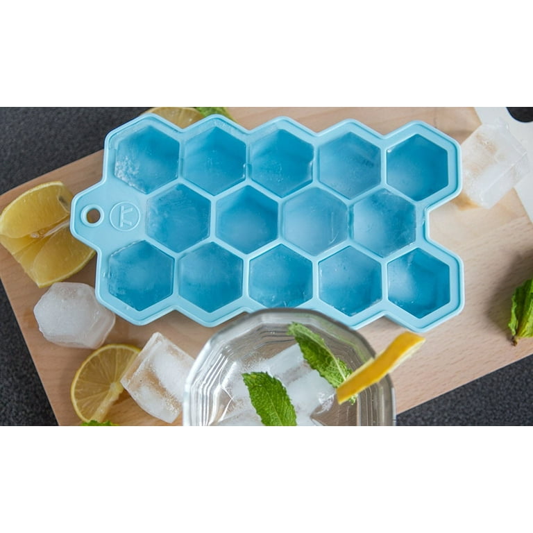 7Penn Silicone Ice Cube Mold 3pk Black Honeycomb Ice Tray Cubes Spheres  Hexagons