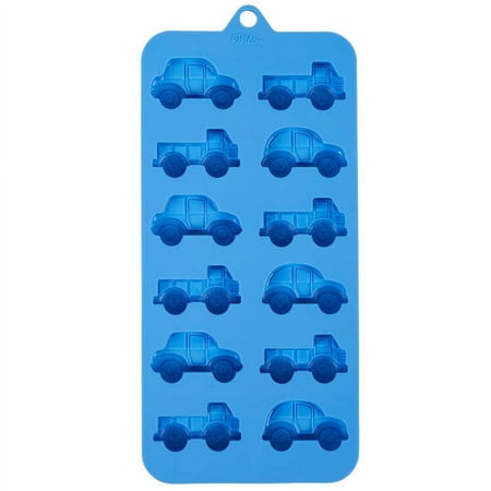 Car Truck Silicone Candy Mold Wilton 12 Cavities Blue