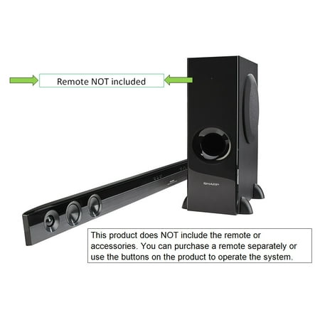 Sharp 2 1 Channel Bluetooth 310 Watt Sound Bar Speaker Home Sharp 2 1 Channel Bluetooth 310 Watt Sound Bar Speaker Home Theater System With Wireless