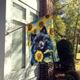 thumbnail image 4 of Pomeranian in Sunflowers House Flag, 4 of 7