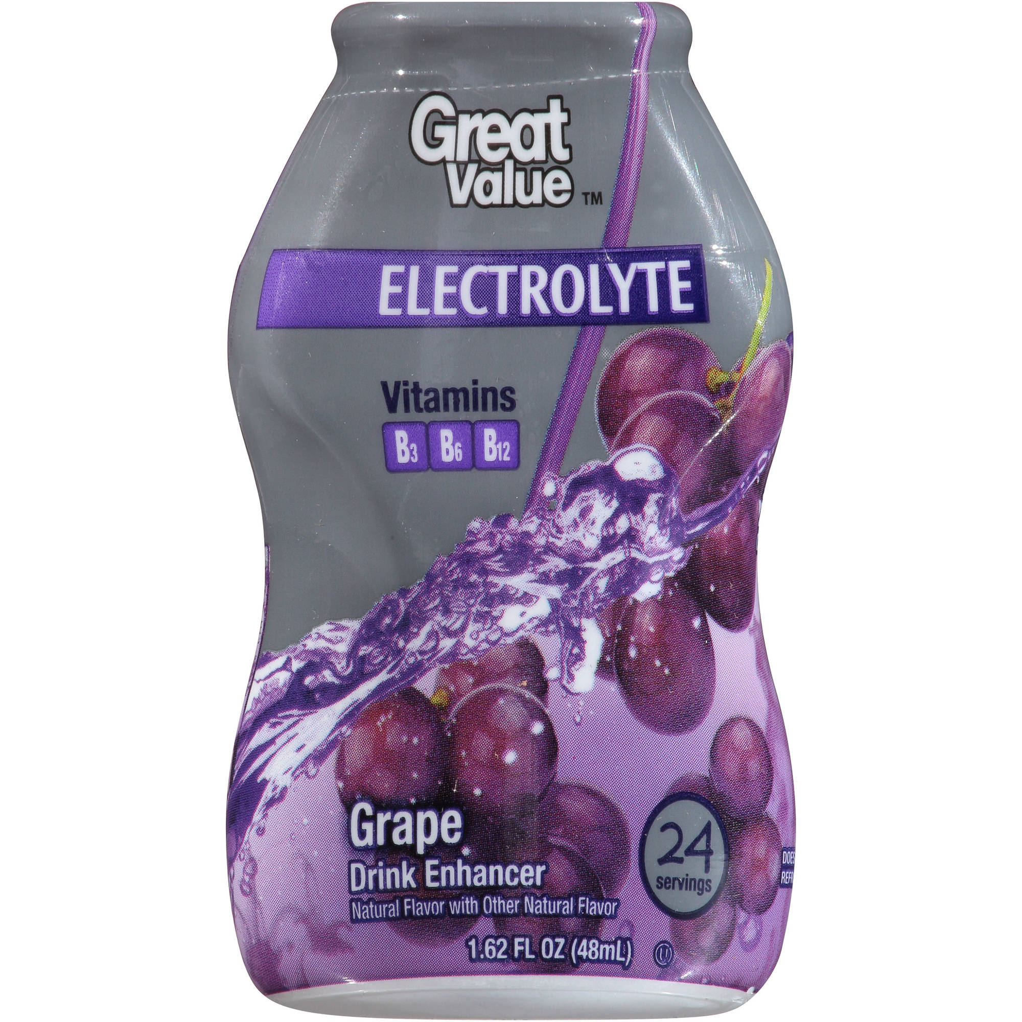 Great Value Electrolyte Grape Drink Enhancer, 1.62 fl oz