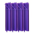 thumbnail image 2 of 100 Pcs 10'' Straws, Bendable Drinking Straws, Flexible Straws Drinking Plastic Disposable, Colored Plastic Straws, Extra Long Food Grade Straws Disposable for Juice Beverage Drinks Home Use, Purple, 2 of 8