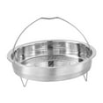 thumbnail image 6 of simhoa Stainless Steel Steamer Basket Steam Rack. with Handle, Kitchen Steam Seafood Lightweight Pastries Steamer Insert Steam Tools 22cm, 6 of 9