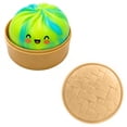 thumbnail image 3 of Tie Dye Swirl Dumpling Squishy Stress Ball, Kawaii Marbled Bao Squeeze Toy with Mini Steamer Basket, 3 Inch Food Fidget Toy for Kids Adults, 3 of 9