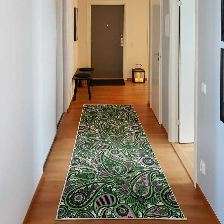 WELSH FLOOR RUG GREEN