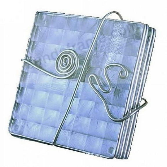 GLASS COASTERS  set of 4  by Bedford Downing