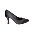 thumbnail image 2 of ZAPATILLA DE VESTIR LEON MUJER NEGRO SATIN 4908 LEON  4908p, 2 of 4