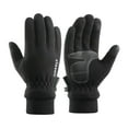 thumbnail image 1 of Guantes cálidos de invierno para hombre Guantes antideslizantes con pantalla táctil Forro polar suav Abanopi Negro/L, 1 of 7
