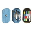 thumbnail image 4 of Organizador de costura multifuncional, caja de costura, set de 16 hilos, cinta métrica y tijeras Azul, 4 of 9