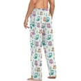 thumbnail image 5 of GZHJMY Owl Pajama Pants for Men, Lounge Pants Lightweight Men Pajama Bottoms with Drawstring Pockets, Christmas New Year Birthday Gifts, Small, 5 of 6