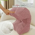 thumbnail image 4 of Corduroy Lumbar Support Pillow for Office Chair Car Travel Ergonomic Back Cushion Portable Nap Rest Pillow Small Seat Cushion, 4 of 6